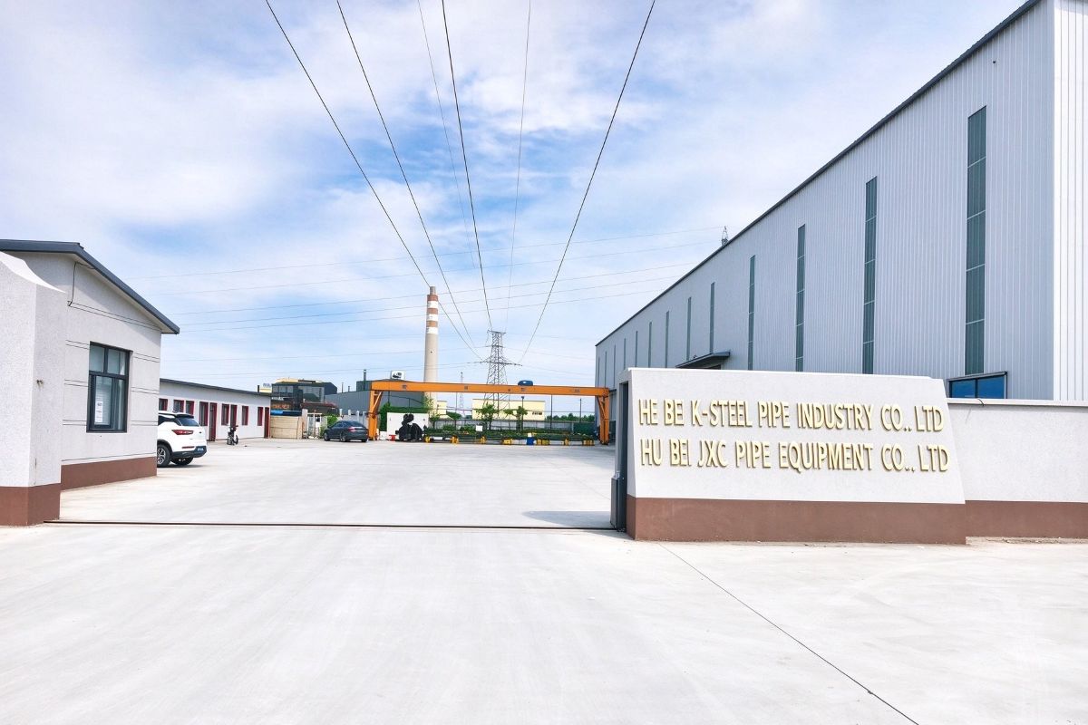 Steel pipe manufacturing factory exterior view, JXC PIPE production base