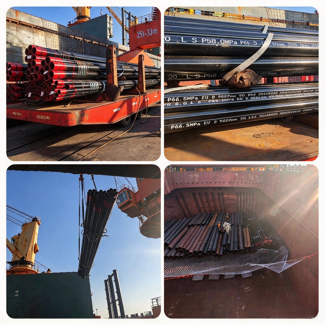 JXC PIPE OCTG steel pipe shipment for South Asia oilfield project, loading and delivery